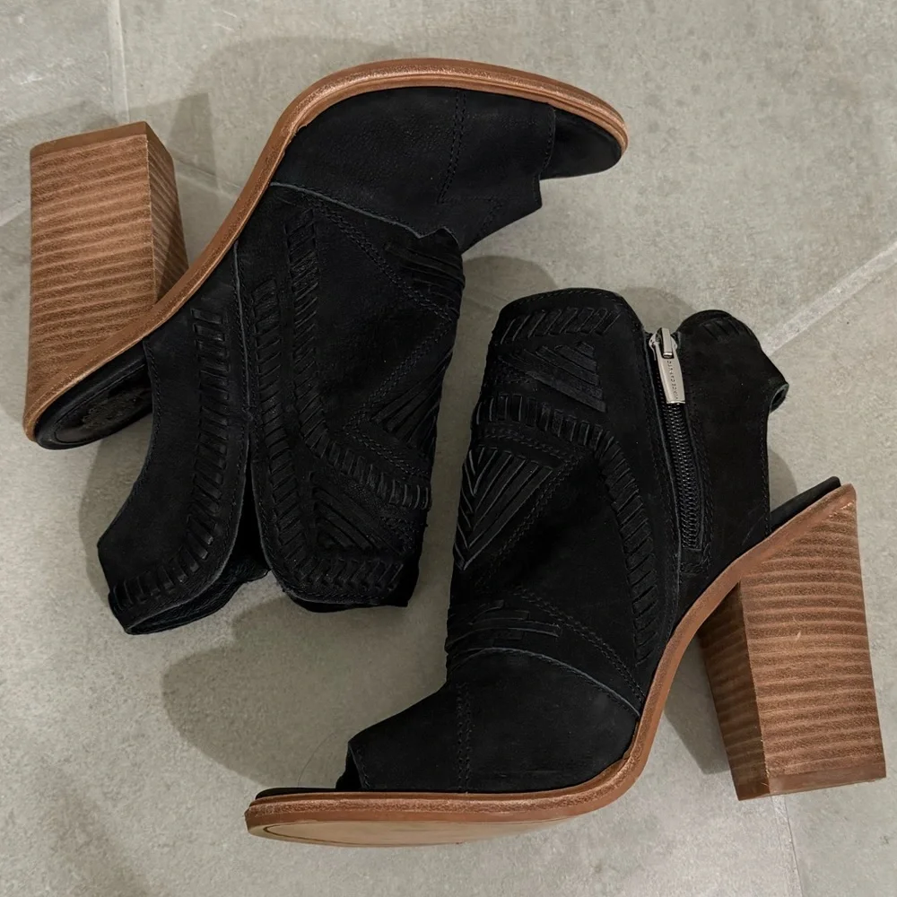 Vince Camuto black Katrina suede bootie - Picture 3 of 13